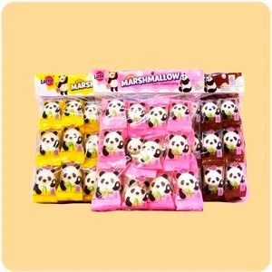 Panda face marshmallows